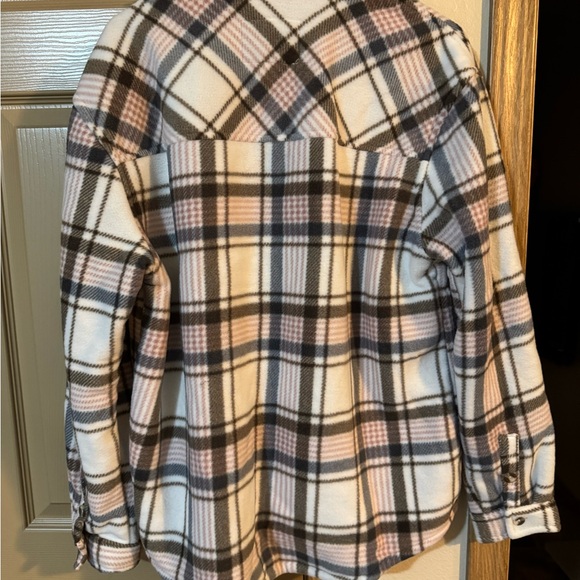 NWT - Sage Collective Fleece Plaid Shacket - Picture 2 of 6